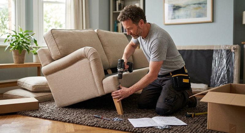 Couch Assembly in Denver, CO
